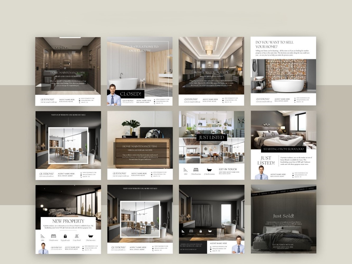 Real Estate Social Media Post Templates
