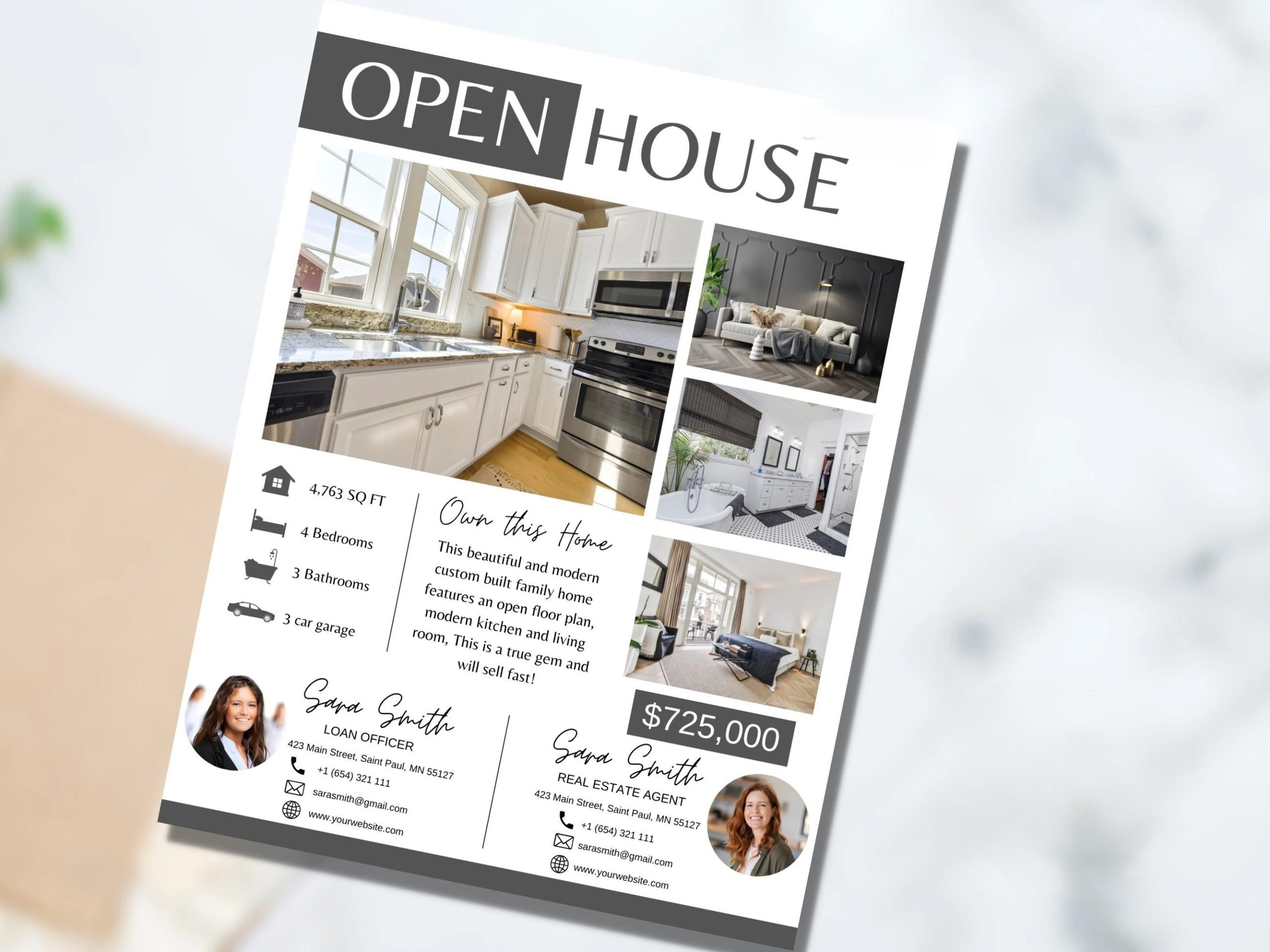 Open House Flyer Designs
